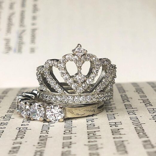 ring, girls ring, silver ring