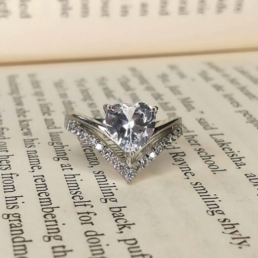 ring, girls ring, silver ring