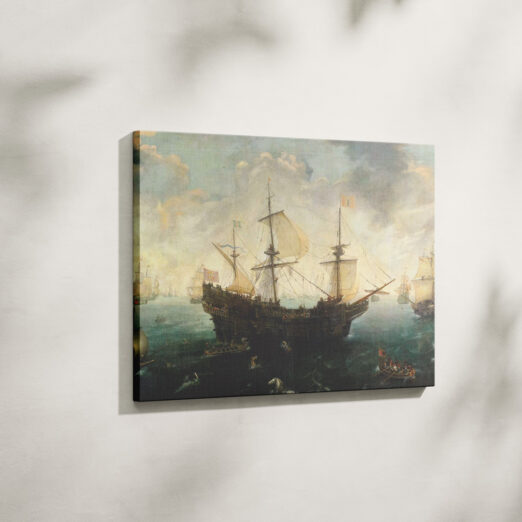 Vintage Ship in sea